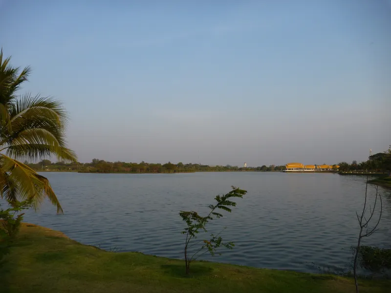 Lake and trees at Bung Ta Lua Park, photographed in 2011.