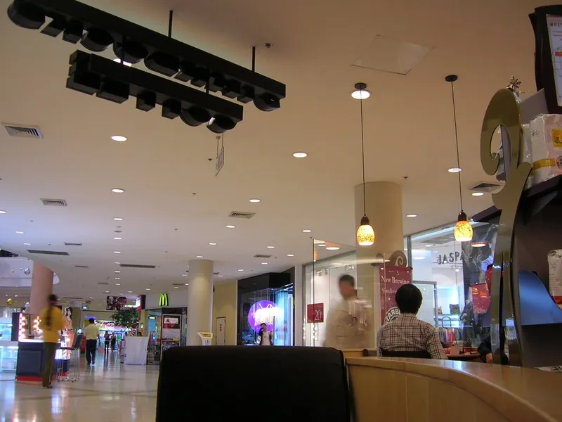 First-floor interior of The Mall Korat, photographed from Starbucks in 2008